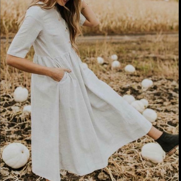 Roolee Dresses & Skirts - Roolee Clarice Button Dress Size S